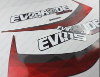 Evinrude 115HP E-tec V4 2015 Blue Cowl Outboard Decal Kit